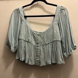 Light Blue Women's Top